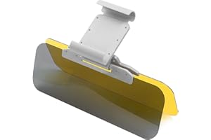 Budstfee Car Sun Visor, Anti-glare Mirror, 2 in 1 for Day and Night Anti-Glare, Anti Dazzle and Anti UV HD Automobile Windshield Visor