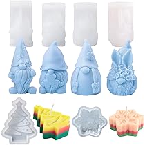 Moule 3D En Silicone Pour Nain De Noël Scandinave, Moule à Bougie