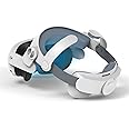 Head Strap for Meta Quest3, Comfortable VR Accessories with Adjustable Design Support Face Protective Pad Cover Replacement Headset Accessory, Elite Headstrap Replacement for Meta/Oculus Quest3(White)
