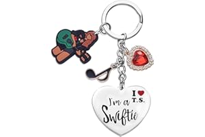 Melix Home Taylor Merch Swift Llavero I'm a Swiftie Regalos para fanáticos, adolescentes, niñas, hijas, mujeres, lindos llaveros