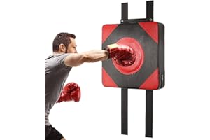 Arrovarp Tapis de Frappe Mural, Tapis Mural de Boxe, Coussinet de Blocage de Bouclier Sportif, Sac éponge à Haute élasticité en Cuir PU, Mousse Cible Murale, pour l'entraînement Sportif
