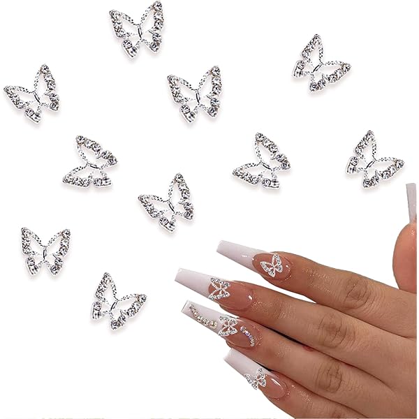 200 Stück 3D-Stern-Nagelanhänger – Gold & Silber, Aus Metalllegierung, Für Nail Art, Maniküre & Basteln, Vielseitig Verwendbar