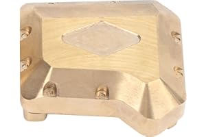 Dilwe Cubierta de Eje de Latón RC, 2 uds., Cubierta de Diferencial de Eje Trasero de Latón RC, Contrapeso Compatible con Piezas de Actualización de Coche Traxxas TRX4 1/10 RC