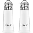 DiCUNO Lot De 6 Adaptateurs E27 à E27 Extension 3 Cm - Prolongateur Douille Lampe Standard, Rallonge Ampoule Pour Luminaires Encastrés