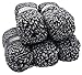 Produktbild Alize Megafil Super Dicke Wolle Stricken und Häkeln 500 g. Paket (5 x 100g.) in verschiedenen Farben (Schwarz- Grau- Weiß (601))