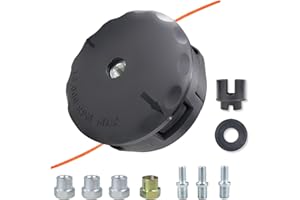 LADAMI Cabezal de hilo para desbrozadora, accesorios con sistema Tap & Go M10 x 1,25, bobina de hilo universal