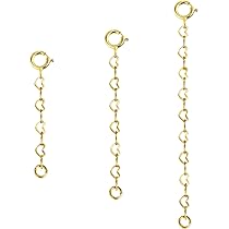 Collane Estensione In Argento 925 - Set Da 6 Pezzi, Prolunghe Per Bracciali E Collane, Con S-Hook - Foto 3