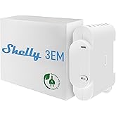 Shelly 3EM | Wi-Fi kontroll&uuml; akıllı 3 kanallı r&ouml;le şalteri, enerji &ouml;l&ccedil;&uuml;m&uuml; ve koruma kontroll&uuml; | Alexa ve Google Home uyumlu |