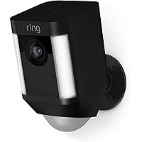 Ring Spotlight Cam Battery | HD Sicherheitskamera mit LED Licht, Sirene und Gegensprechfunktion, Batterie betrieben…