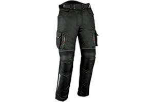 SPEED MAXX LTD NIGHT VIZ CARGO MENS STYLISH CE ARMOUR MOTORBIKE/MOTORCYCLE TEXTILE TROUSERS (W40)