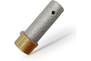 DT-DIATOOL Diamentowy bit palcowy 20 mm lutowany próżniowo frez do powiększania otworów w płytkach porcelanowych, marmurowych, ceramicznych granitach