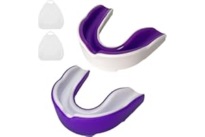 BEKINDPRO 2 Pcs Sports Mouth Guard Kids Gum Shield Sports Mouthguard with Portable Case, Youth Mouth Guard for Rugby, Hockey, Boxing, Martial Arts, Contact Sports