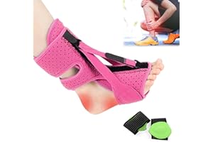 BAISHUWU Traspirante Brace di Fascite Plantare, Tutore Fascite Plantare Notturna, Stecche Notturne per FascitePlantare, Tutore Tendine D'achille con 3 Cinghie Regolabili per FascitePlantare, Piedi Piatte