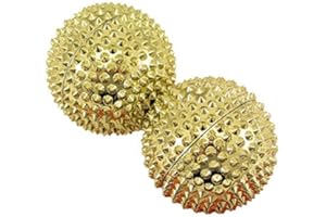 CHI-ENTERPRISE 2 boules d'acupression magnétiques en or grand format, diamètre 55 cm