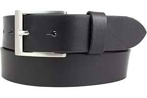 BRAZIL LEDERWAREN Kinder-Gürtel aus Vollrindleder 3,5 cm | Ledergürtel für Jungen/Mädchen 35mm | Jeans-Gürtel in Jeans Kleid