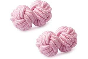 HONEY BEAR Boutons de manchette de noeud de soie de tissu des hommes/Femme chemise/robe,rond pour le cadeau de mariage affaires