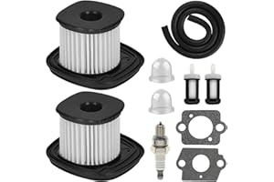 ZAMDOE 2 pack BG86C Air Filter Replacement for Stihl BG86 BG86C SH86 SH86C Blower HD2 Air Filter 4241 140 4400, 4241 140 4404, with Spark Plug Fuel Filter Fuel Line