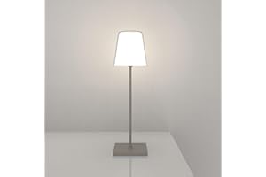 Palmina Lampa stołowa, ładowana, bezprzewodowa, RGB, wielokolorowa, ściemniana, dotykowa, do restauracji, sypialni, lampa biurkowa, szara