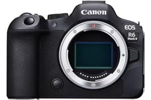 Canon EOS R6 Mark II Full Frame Mirrorless Camera Body Only | 24.2-megapixels, up to 40fps continuous shooting, 4K 60p, up to 8-stops IS and Dual Pixel CMOS Auto Focus II