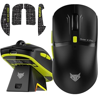 EvoFox Ghost X Pro Tri-Mode Wireless Gaming Mouse with RGB Charging Dock, 54g Ultra-Lightweight, 30,000 DPI Instant S312 Sensor, 8000Hz Polling, 100M