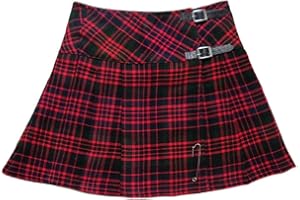 Tartanista 20 Inch (51 cm) Length Antique Buchanan Pleated Wraparound Kilt Skirt with Kilt Pin