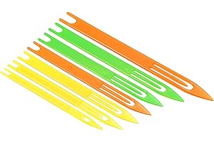 PATIKIL Navettes Aiguilles Filet 7Pcs Plastique Filet Pêche Réparation Outil 3 Couleurs Dimension 1# 2# 3# 4# 5# 6# 7#