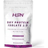 HSN Soy Protein Isolate - Unflavored 2kg | 100% Vegan. Vegan Alternative to Whey. Complete Aminogram. Non-GMO, Gluten and Lac