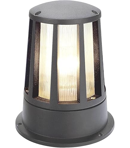 SLV staand armatuur SLOTS 45 / led buitenverlichting voor paden, wanden, ingangen, outdoor tuinarmatuur / IP44 3000K 6.3W 200lm antraciet 68 graden