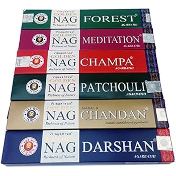 Golden Nag Champa Incense Sticks -Vijayshree-6 Boxes
