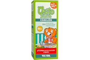 Osito Sanito Comilón 150 ml | Jarabe Infantil para Aumentar el Apetito - A base de Polen de Abeja, Jalea Real y Fenogreco - Con Sirope de Ágave. Sin gluten, Sin Edulcorantes | Laboratorios Tongil