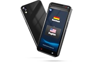 Adelagnes Sofort Sprachübersetzer,Zwei-Wege-Smart-Sprach Foto Übersetzungsgerät mit Sprachausgabe in Echtzeit,137 unterstützte Sprachen,Online/Offline Übersetzungsgerät für Unternehmen,Lernen,Reisen