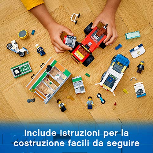 LEGO-City-Police-Rapina-sul-Monster-Truck-Set-di-Costruzioni-Ricco-di-Dettagli-con-5-Minifigure-tra-cui-Tom-Bennett-e-Big-Betty-per-Bambini-5-Anni-60245