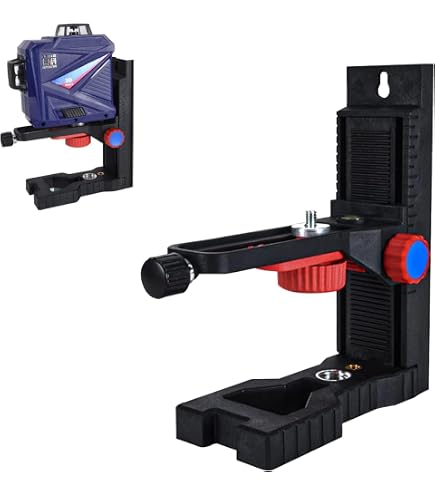 Staffa Da Parete Per Livelli Laser – Compatibile Con DeWalt DW0811LR, DW0822LG, DW0822LR