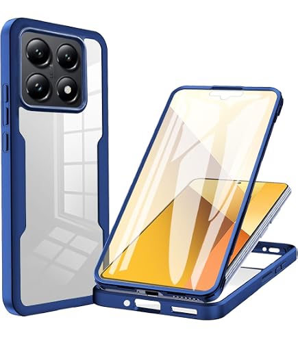 ILING Handyhülle Für Xiaomi 15 5G – Transparent, Stoßfest Mit Displayschutz, Grün Umrandet