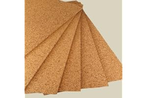 FUTURAZeta Pannelli Sughero Biondo Naturale (Spessore 1cm) Pannelli Isolanti Termici per Interni ed Esterni, Pannelli di Sughero per Pareti per Isolamento Termico ed Isolamento Acustico (20 Pannelli)