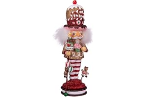 Kurt S. Adler 16.5-Inch Hollywood Gingerbread King Nutcracker Nutcracker, Wood, Multicoloured, 16.5 inches