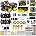 Produktbild KEYESTUDIO Smart Robot Car Kit UNO R3 Starter Kit für Arduino mit UNO R3 Board, Line Tracking Modul, Ultraschallsensor, Bluetooth Modul Kit Auto Roboter Spielzeug für Erwachsene und Kinder