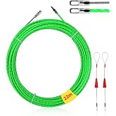 SOBEAU Cable Guide, 22 m Braided Cable Guide, Electric Wire Threader, with 1 Guide Spring, Braided Cable Guide for Laying Cab