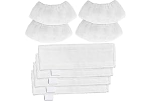 Awinker 8 Stück Mikrofaser-Überzugsset für Kärcher Dampfreiniger EasyFix SC3 SC5 SC4 SC2 4 Bodendüse 4 Handdüse Tuchset Zubehör