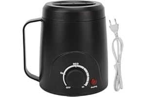 BRRNOO Podgrzewacz do Wosku, Profesjonalny Podgrzewacz do Wosku Nieprzywierający Podgrzewacz do Wosku, Zestaw do Depilacji Woskiem dla Kobiet Mężczyzn Nogi, Twarz, Pod Pachami, Bikini Elektryczny(#1)