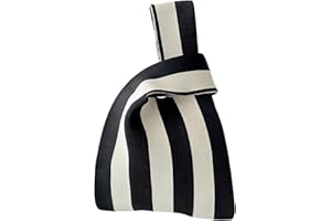 Anopo Donna Polso Nodo Borsa Tote Piccolo Uncinetto Polsino Borsa a Mano Estetico Carino Maglia Borsetta