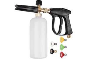 DUOJIN Pistola ad alta pressione a schiuma, dispenser regolabile 1/4