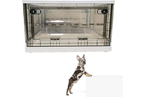 OCAZI Cage ICU à Oxygène Animal pour Chien et Chat, Boîte D'atomisation, Boîte De Nébulisation, pour Traitement Respiratoire Contre Chien Cage De Soins Intensifs Pépinière De Couveuse B-88L