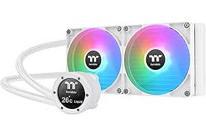 Thermaltake TH280 V2 Ultra ARGB Sync/AlO Liquid Cooler/ARGB Fan 140 * 2/PWM 500~1800rpm/Water Block 2.1" LCD/Snow