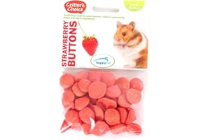 HAPPYPET Happy Pet Critter's Choice Small Animal Strawberry Buttons 40g