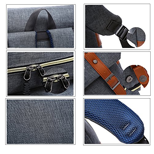 KSK KAISHEK Vintage Rucksack Herren Damen Schule Student Laptop Rucksack Retro Rucks  cke Schulrucksack Tagesrucksack