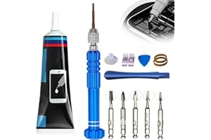 XPEX 13 PCS Pegamento Pantalla Movil 15ml Pegamento para Moviles Pantalla de Teléfono Móvil Multiusos, Adecuado para Reparar Pantallas Táctiles, Monitores, Piezas de Carcasa, negro