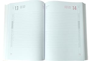 PROGRESSIO Ricambio agenda giornaliero 2026 a righe sabato e domenica separati cm 17x24 (Cartone Prime)