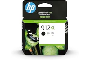 HP 912XL 3YL84AE, Negro, Cartucho de Tinta de Alta Capacidad Original, compatible con impresoras de inyección de tinta HP OfficeJet Pro Series 8010; 8020
