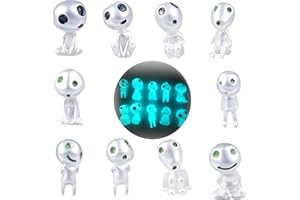 PEIYEE RéSine Princesse Mononoke,6 Pcs Forest Spirit Princesse,Mini Arbre Elf PoupéE,Mononoké Arbre Elfes, Pour Les DéCorations IntéRieures et ExtéRieures de La Maison et du Jardin (Hauteur 2,8~3,8 Cm) (10)